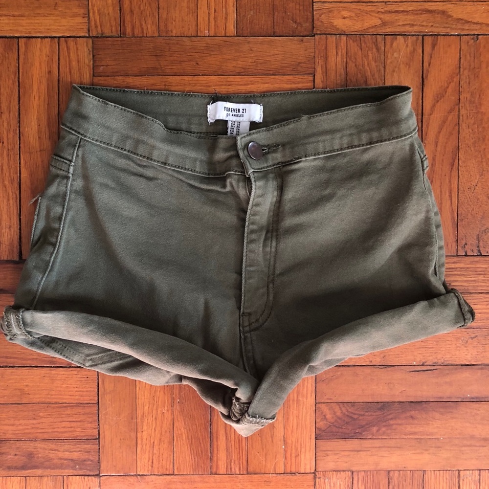 Forever 21 Green Shorts